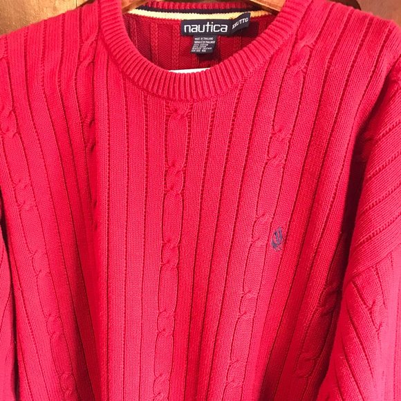 Nautica Other - Nautica Men's Crew Neck Cotton Cable Knit Sweater Size XXL